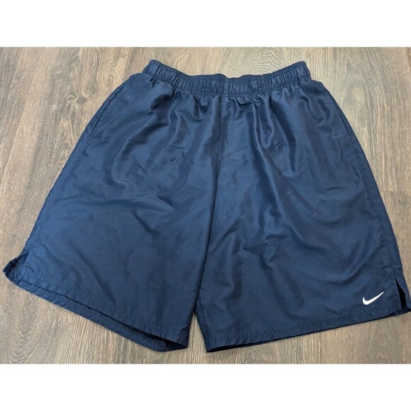 Nike Dri Fit Men's Navy Blue Athletic Gym Basketball Shorts Size 29x9 (422) - Picture 1 of 2